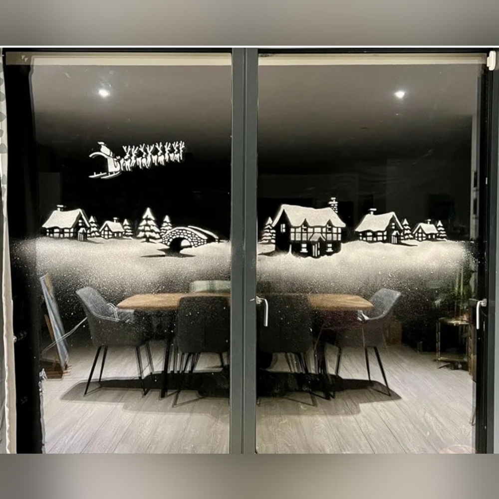 NWT Snow Windows Stencil Kit - Picture 4 of 9